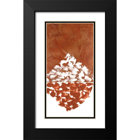 Hued Plaster II Black Modern Wood Framed Art Print with Double Matting by Willett, Michael