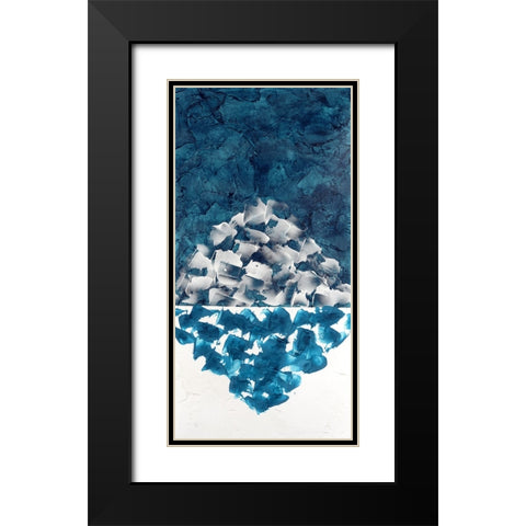 Hued Plaster IV Black Modern Wood Framed Art Print with Double Matting by Willett, Michael