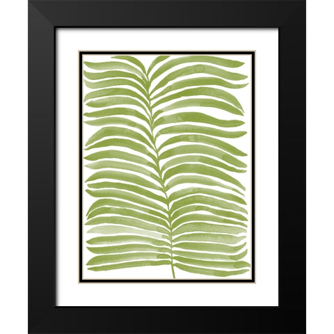Kelp Block Silhouette II Black Modern Wood Framed Art Print with Double Matting by Moore, Regina