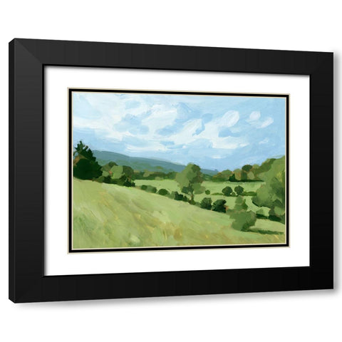 Pastoral Study I Black Modern Wood Framed Art Print with Double Matting by Barnes, Victoria