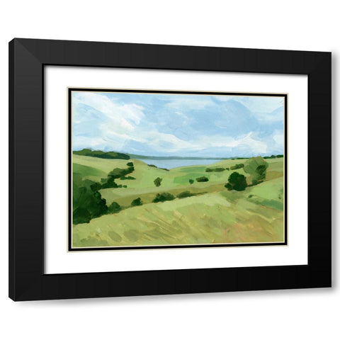 Pastoral Study II Black Modern Wood Framed Art Print with Double Matting by Barnes, Victoria