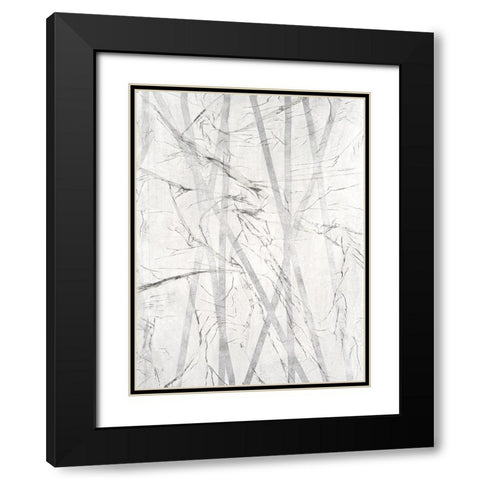 Pewter Forrest I Black Modern Wood Framed Art Print with Double Matting by Lam, Vanna