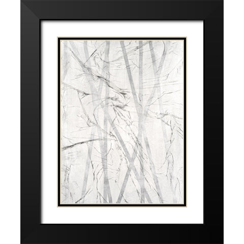 Pewter Forrest I Black Modern Wood Framed Art Print with Double Matting by Lam, Vanna