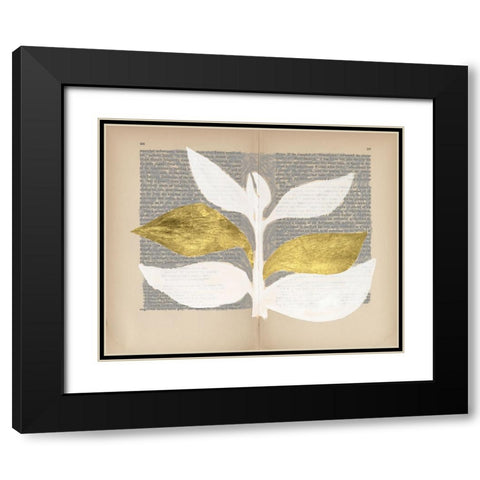 Pressed Diary I Black Modern Wood Framed Art Print with Double Matting by Lam, Vanna