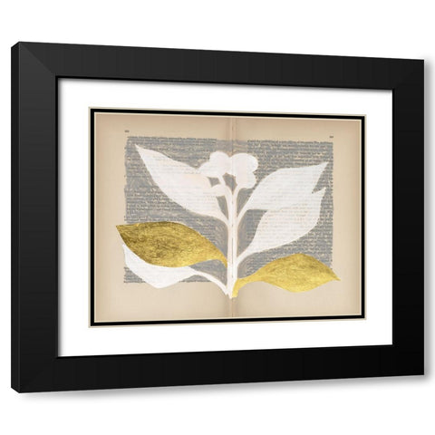 Pressed Diary II Black Modern Wood Framed Art Print with Double Matting by Lam, Vanna