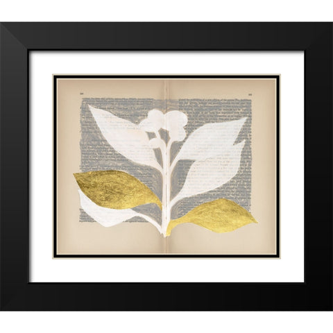 Pressed Diary II Black Modern Wood Framed Art Print with Double Matting by Lam, Vanna