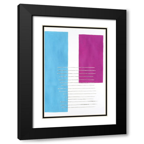 Modulation I Black Modern Wood Framed Art Print with Double Matting by Willett, Michael