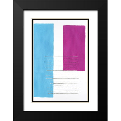 Modulation I Black Modern Wood Framed Art Print with Double Matting by Willett, Michael
