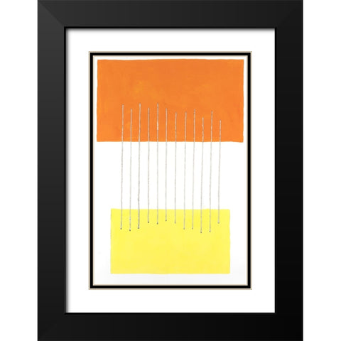 Modulation III Black Modern Wood Framed Art Print with Double Matting by Willett, Michael