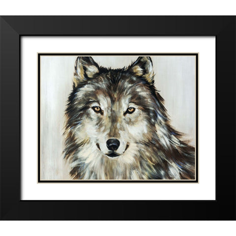 Into the Grey Black Modern Wood Framed Art Print with Double Matting by Edmunds, Sydney