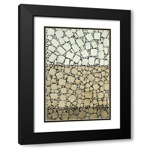 Bedrock II Black Modern Wood Framed Art Print with Double Matting by Saunders, Alonzo