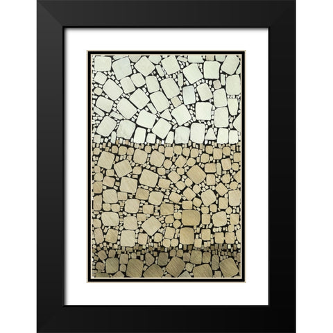 Bedrock II Black Modern Wood Framed Art Print with Double Matting by Saunders, Alonzo