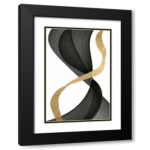 Inner Flow  I Black Modern Wood Framed Art Print with Double Matting by Saunders, Alonzo