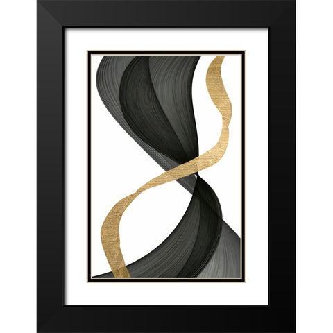 Inner Flow  I Black Modern Wood Framed Art Print with Double Matting by Saunders, Alonzo