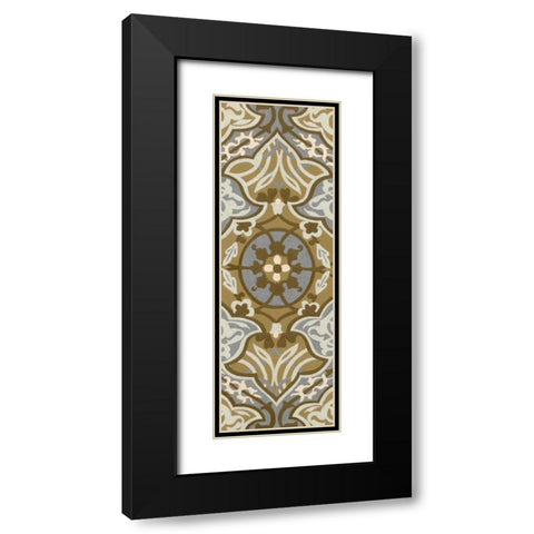 Palladium Tapestry I Black Modern Wood Framed Art Print with Double Matting by Zarris, Chariklia