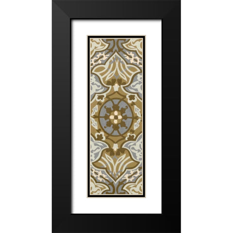 Palladium Tapestry I Black Modern Wood Framed Art Print with Double Matting by Zarris, Chariklia