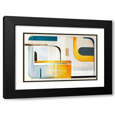 Turnabout Black Modern Wood Framed Art Print with Double Matting by Edmunds, Sydney