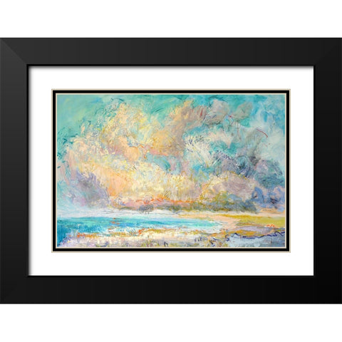 Ever Deeply II Black Modern Wood Framed Art Print with Double Matting by Fagan, Dorothy