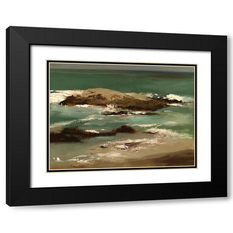 Pescadero I Black Modern Wood Framed Art Print with Double Matting by Finch, Sheila