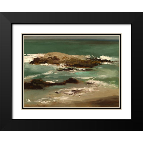 Pescadero I Black Modern Wood Framed Art Print with Double Matting by Finch, Sheila