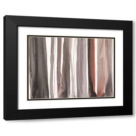Picket Fence III Black Modern Wood Framed Art Print with Double Matting by Dixon, Samuel