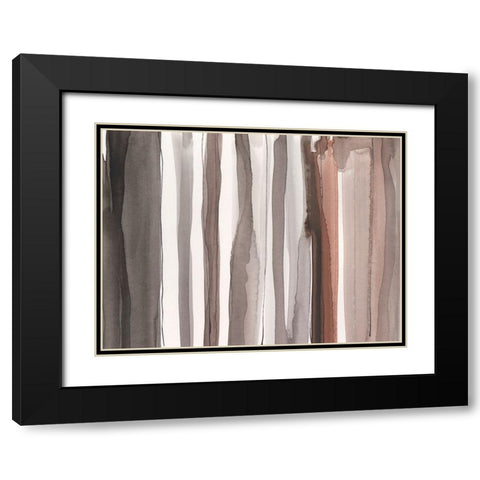 Picket Fence IV Black Modern Wood Framed Art Print with Double Matting by Dixon, Samuel