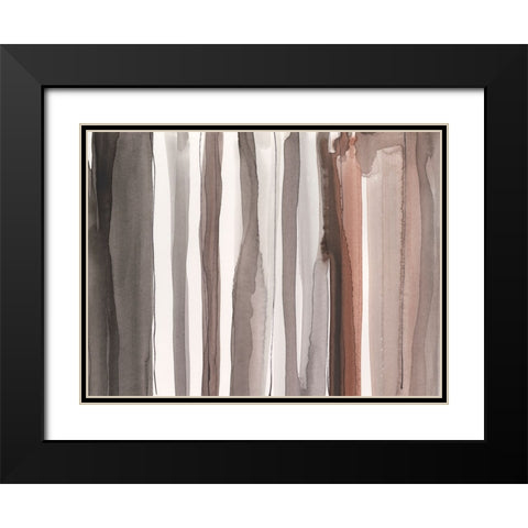 Picket Fence IV Black Modern Wood Framed Art Print with Double Matting by Dixon, Samuel