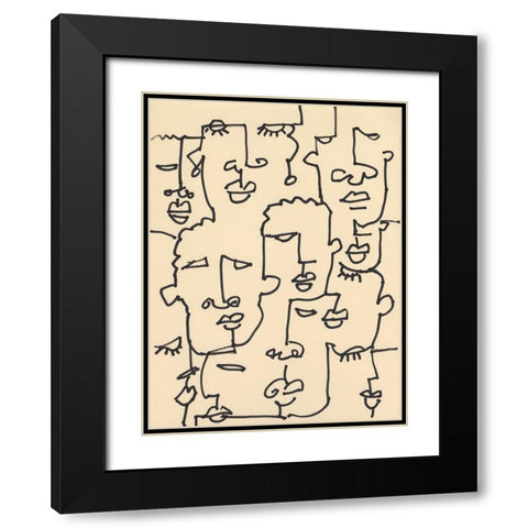 Ethic Inline I Black Modern Wood Framed Art Print with Double Matting by Dixon, Samuel
