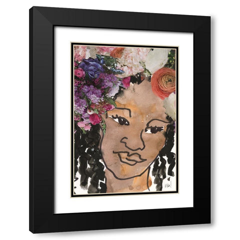Sisters  I Black Modern Wood Framed Art Print with Double Matting by Dixon, Samuel