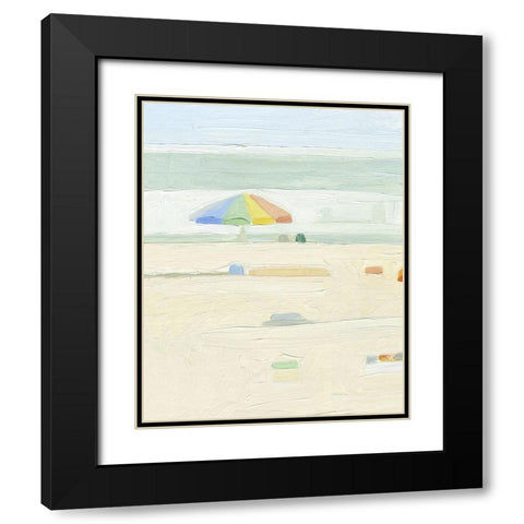 Abstract Umbrella I Black Modern Wood Framed Art Print with Double Matting by Caroline, Emma