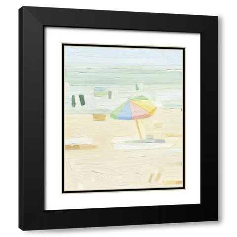 Abstract Umbrella II Black Modern Wood Framed Art Print with Double Matting by Caroline, Emma