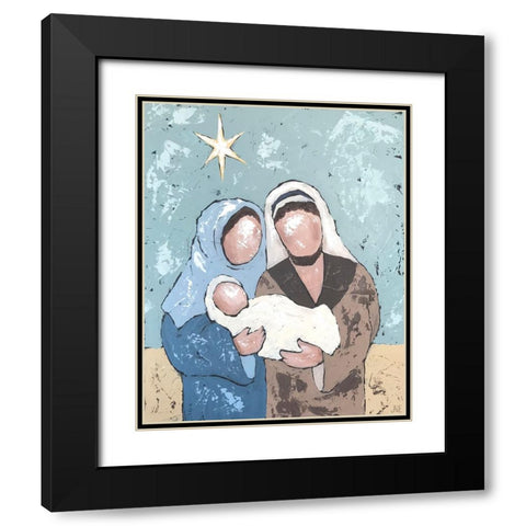A Silent Night I Black Modern Wood Framed Art Print with Double Matting by Reynolds, Jade
