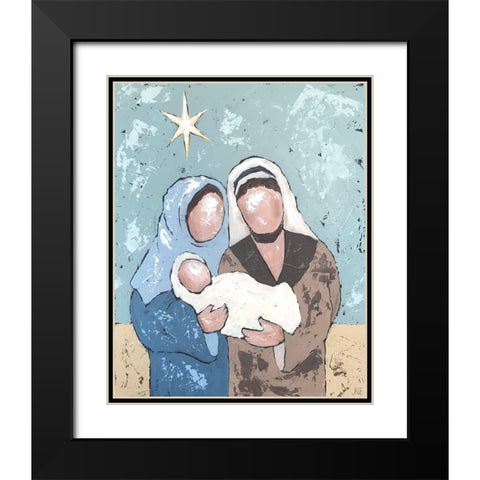 A Silent Night I Black Modern Wood Framed Art Print with Double Matting by Reynolds, Jade