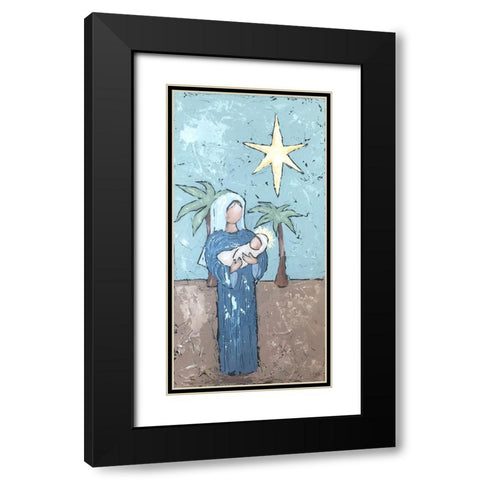 A Silent Night II Black Modern Wood Framed Art Print with Double Matting by Reynolds, Jade