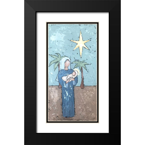 A Silent Night II Black Modern Wood Framed Art Print with Double Matting by Reynolds, Jade