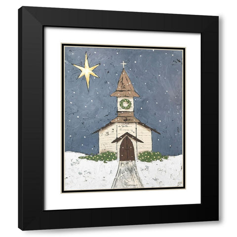 A Silent Night III Black Modern Wood Framed Art Print with Double Matting by Reynolds, Jade