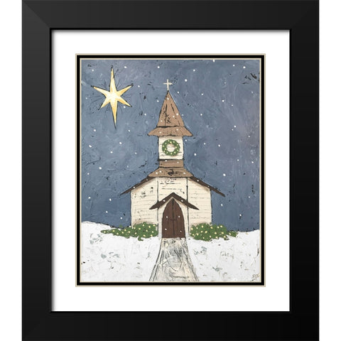 A Silent Night III Black Modern Wood Framed Art Print with Double Matting by Reynolds, Jade