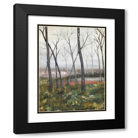 Misty Woods I Black Modern Wood Framed Art Print with Double Matting by Reynolds, Jade