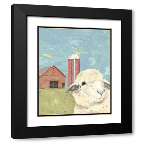 My Farm Friends I Black Modern Wood Framed Art Print with Double Matting by Reynolds, Jade