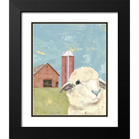 My Farm Friends I Black Modern Wood Framed Art Print with Double Matting by Reynolds, Jade