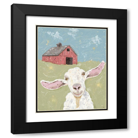 My Farm Friends III Black Modern Wood Framed Art Print with Double Matting by Reynolds, Jade