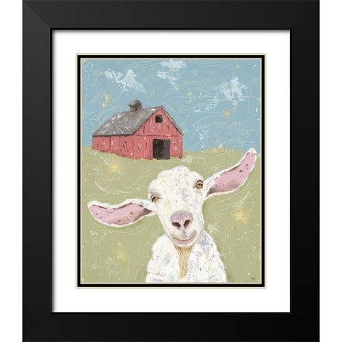 My Farm Friends III Black Modern Wood Framed Art Print with Double Matting by Reynolds, Jade