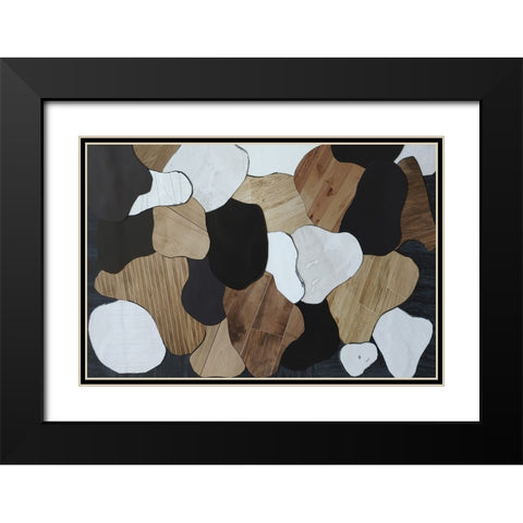 Chocolate Marshmallow Walnuts II Black Modern Wood Framed Art Print with Double Matting by Good, Coco