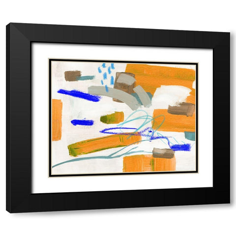 Citrus Peel II Black Modern Wood Framed Art Print with Double Matting by Wang, Melissa