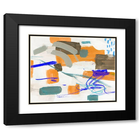 Citrus Peel IV Black Modern Wood Framed Art Print with Double Matting by Wang, Melissa