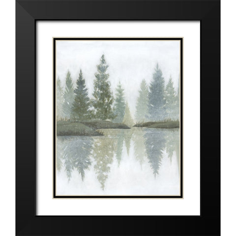 Hazy Winter Reflections I Black Modern Wood Framed Art Print with Double Matting by Popp, Grace