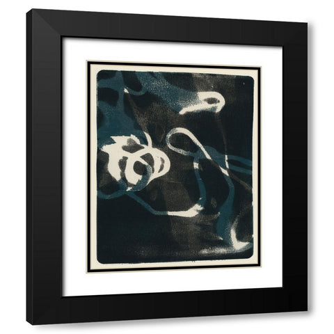 Shifting Shadows I Black Modern Wood Framed Art Print with Double Matting by Barnes, Victoria