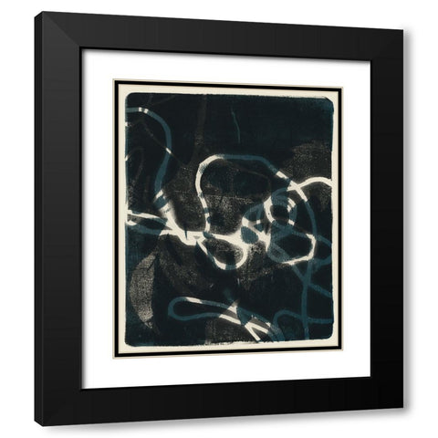 Shifting Shadows II Black Modern Wood Framed Art Print with Double Matting by Barnes, Victoria