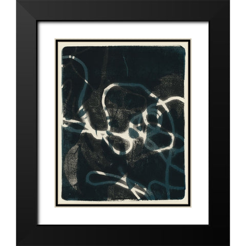Shifting Shadows II Black Modern Wood Framed Art Print with Double Matting by Barnes, Victoria