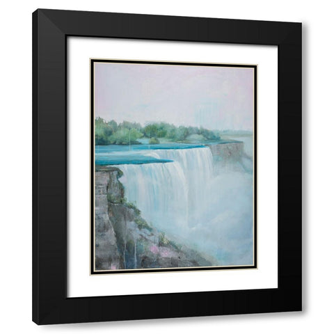 Niagara Falls River I Black Modern Wood Framed Art Print with Double Matting by Iafrate, Sandra